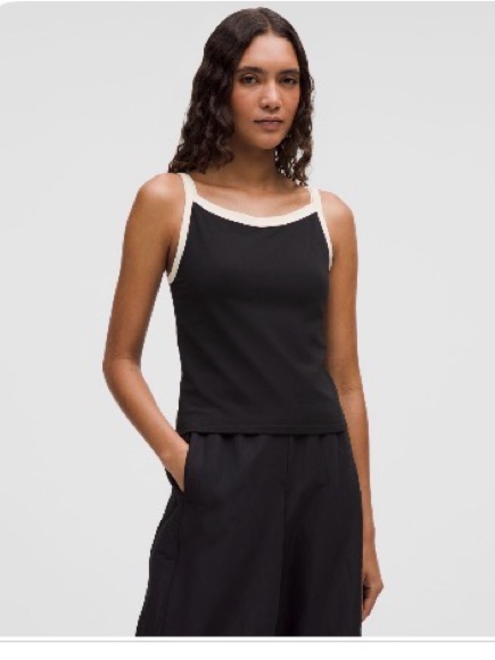 Lululemon Organic Cotton High-Neck Ringer Tank top
